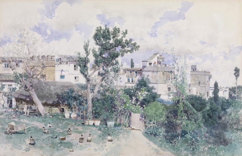 La Huerta, Seville, 1870-1880. Creator: Martín Rico y Ortega.