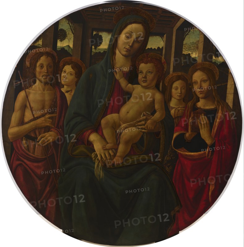Madonna and Child with Four Saints, 1480-1490. Creator: Master of the Fiesole Epiphany.