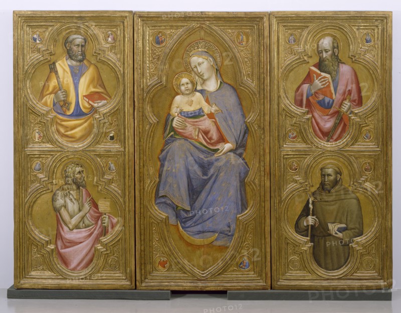 Altarpiece with the Virgin and Child with Saints, c1410-1420. Creator: Olivuccio di Ciccarello.