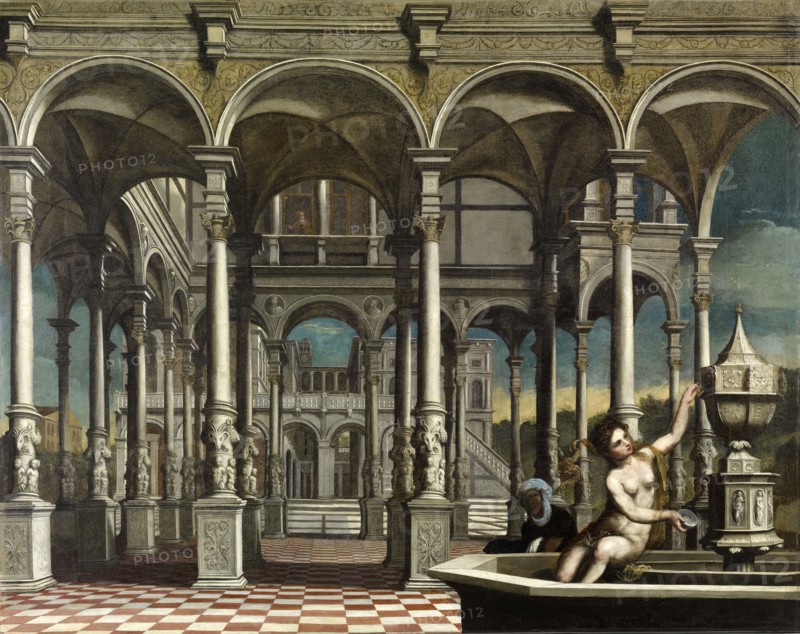 David and Bathsheba, 1540-1549. Creator: Paris Bordone.