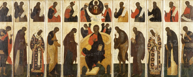 Great Deesis with Prophets, 16th century. Creator: Unknown.