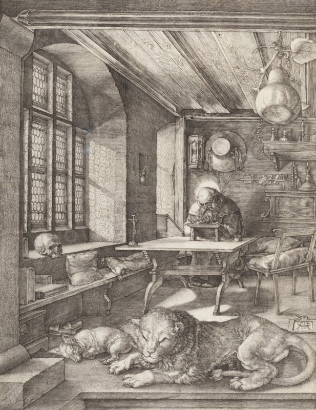 Saint Jerome in his Study (image 1 of 2), 1514. Creator: Albrecht Durer.
