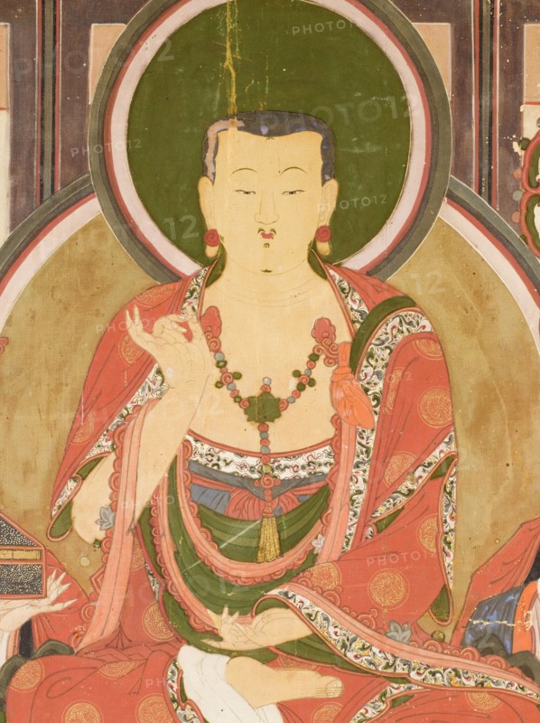 Bodhisattva Jijang (Kshitigarbha) and the Ten Kings of Hell (image 3 of 9), c1841. Creator: Anon.