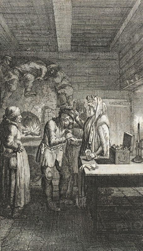 Illustration for Storch's 'Painting of Petersburg', 1792. Creator: Daniel Nikolaus Chodowiecki.
