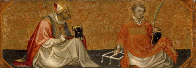 A Bishop Saint and Saint Lawrence, between c1404 and c1407. Creator: Gherardo di Jacopo.