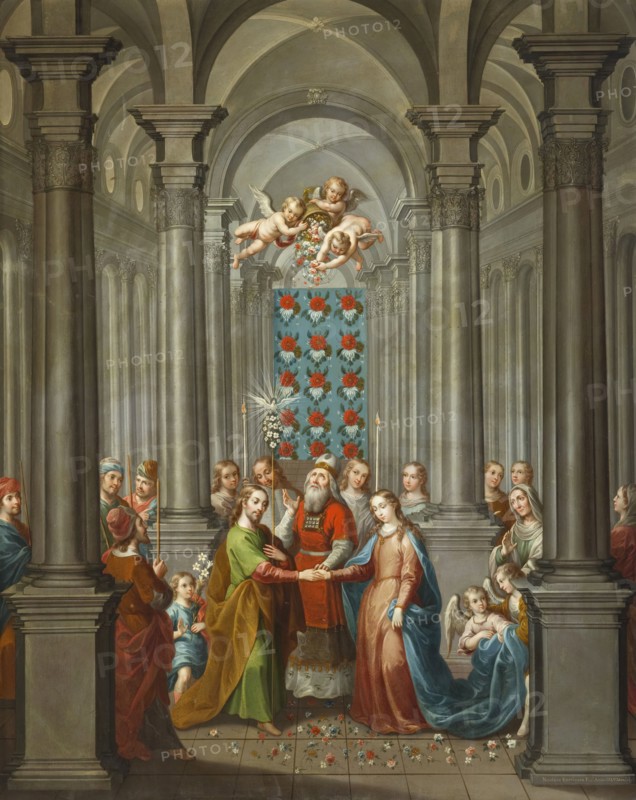 The Marriage of the Virgin (image 1 of 13), 1749. Creator: Nicolás Enríquez.