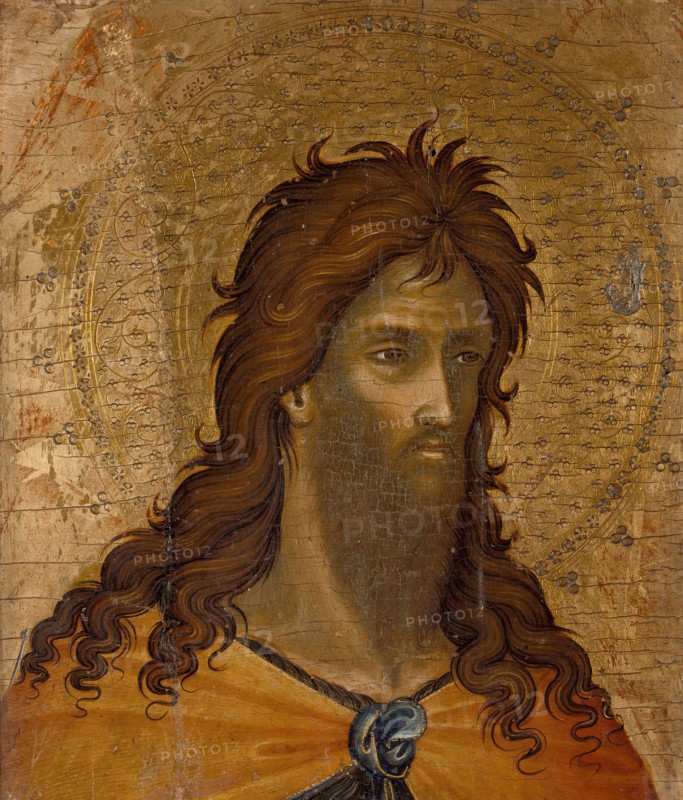 St. John the Baptist (fragment), c1350. Creator: Paolo Veneziano.