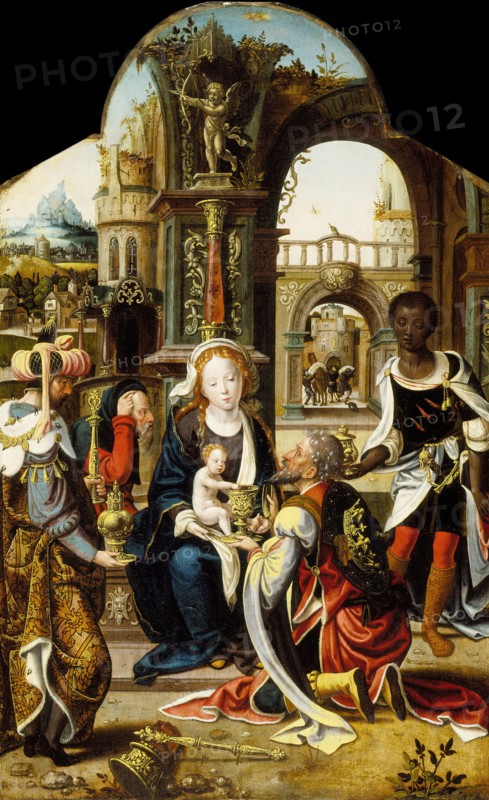 The Adoration of the Magi, c1530. Creator: Workshop of Pieter Coecke van Aelst.