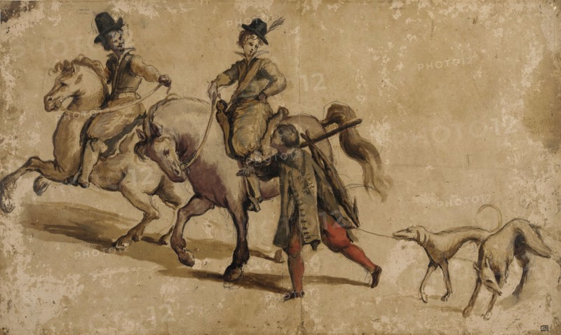 Riding Party, early 17th century. Creator: Unknown.