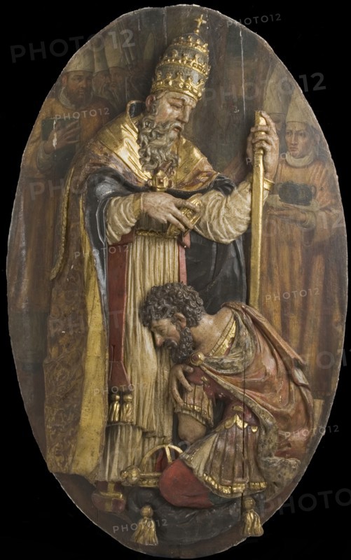 Pope Blessing Constantine (image 1 of 15), 16th century. Creator: Unknown.