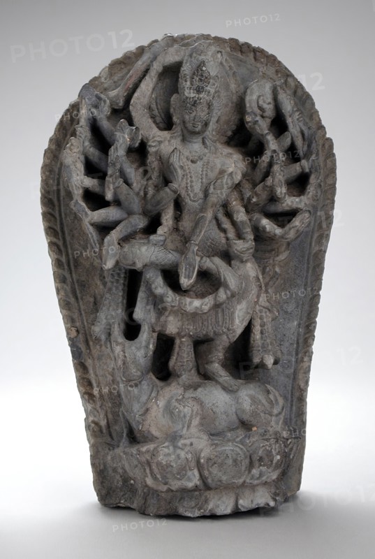 Shiva Dancing on His Bull, Nandi, 17th century. Creator: Unknown.