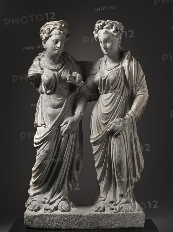 The Aristocratic Women, Illustration of the tale of 'The Necklace of Thread'..., 2nd century. Creator: Unknown.