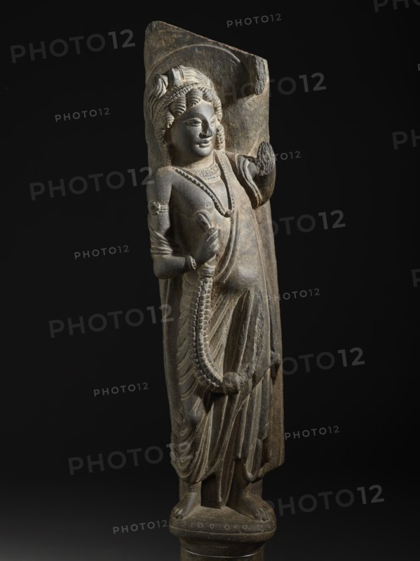A Divine Garland Bearer (image 1 of 3), 2nd century. Creator: Unknown.
