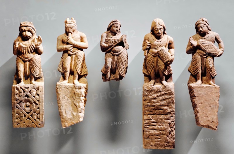 Five Celestial Musicians, 4th-5th century. Creator: Unknown.