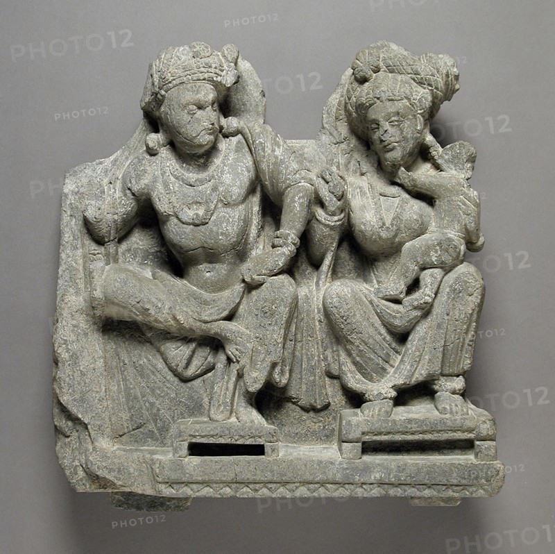 Panchika and Hariti, between 100 and 150. Creator: Unknown.