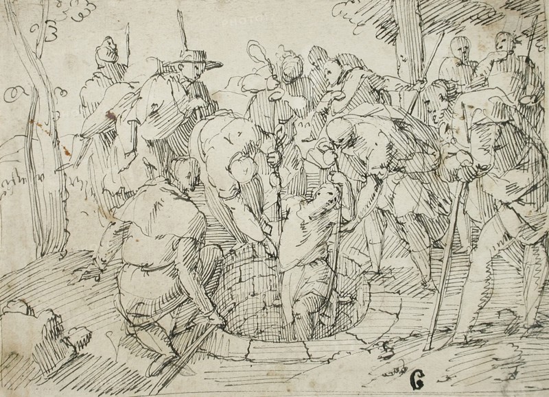 Joseph Raised from the Well, 16th-17th century. Creator: Francesco Allegrini.