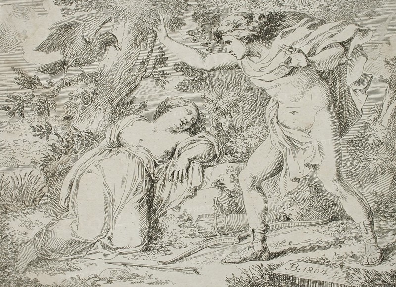 Procris and Cephalis, 1804. Creator: Francesco Bartolozzi.