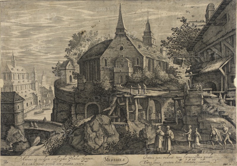Meridies, 1605. Creator: Hendrik Hondius II.