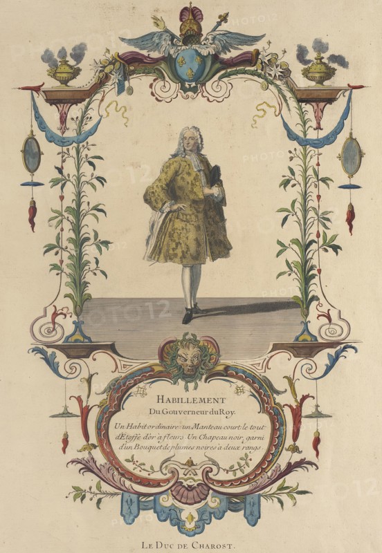 Habillement du Gouverneur du Roy, Le Duc de Charost, 1772. Creator: Nicolas Dauphin de Beauvais.
