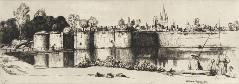Ramparts of Ypres, 1898. Creator: William Strang.