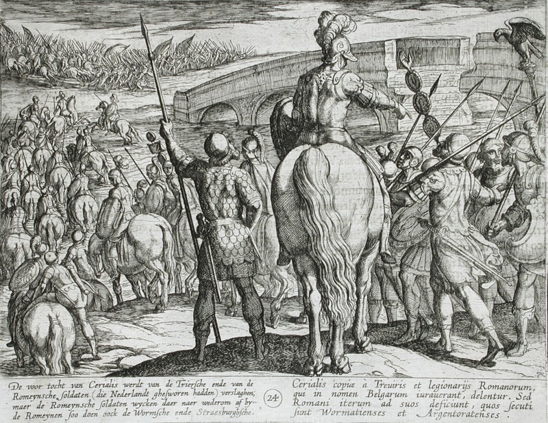 The Advance Guard of the New Roman Troops Turned Back, published 1612. Creator: Antonio Tempesta.
