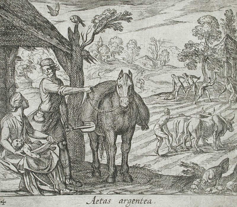 The Age of Silver, published 1606. Creators: Antonio Tempesta, Wilhelm Janson.