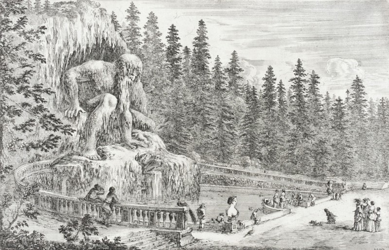 Colossal Statue of the Apennines, 1653. Creator: Stefano della Bella.