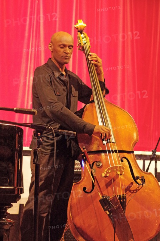 Larry Bartley, Denys Baptiste Quartet, Battle Jazz Festival, Battle, East Sussex, July 2023. Creator: Brian O'Connor.
