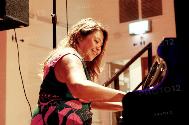 Nikki Yeoh, Denys Baptiste Quartet, Battle Jazz Festival, Battle, East Sussex, July 2023. Creator: Brian O'Connor.