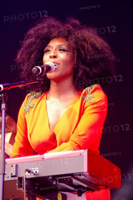 Laura Mvula, Love Supreme Jazz Festival, Glynde Place, East Sussex, July 2014. Creator: Brian O'Connor.