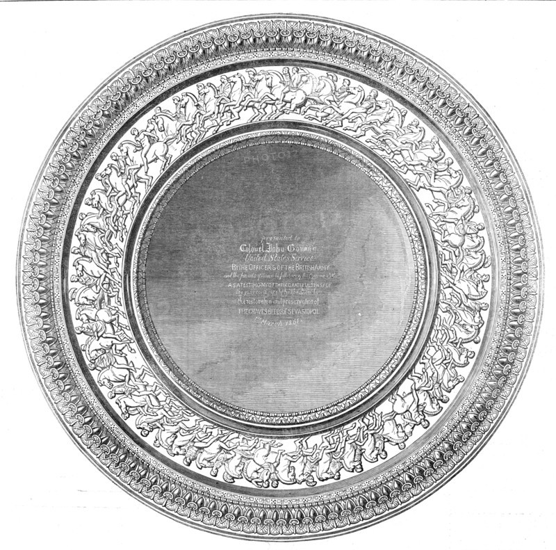 Testimonial to Colonel John Gowan, of the United States' Service, for the care bestowed..., 1861. Creator: Unknown.