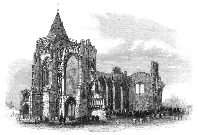 The Archaeological Institute of Great Britain and Ireland: Crowland Abbey, Lincolnshire, 1861. Creator: Unknown.