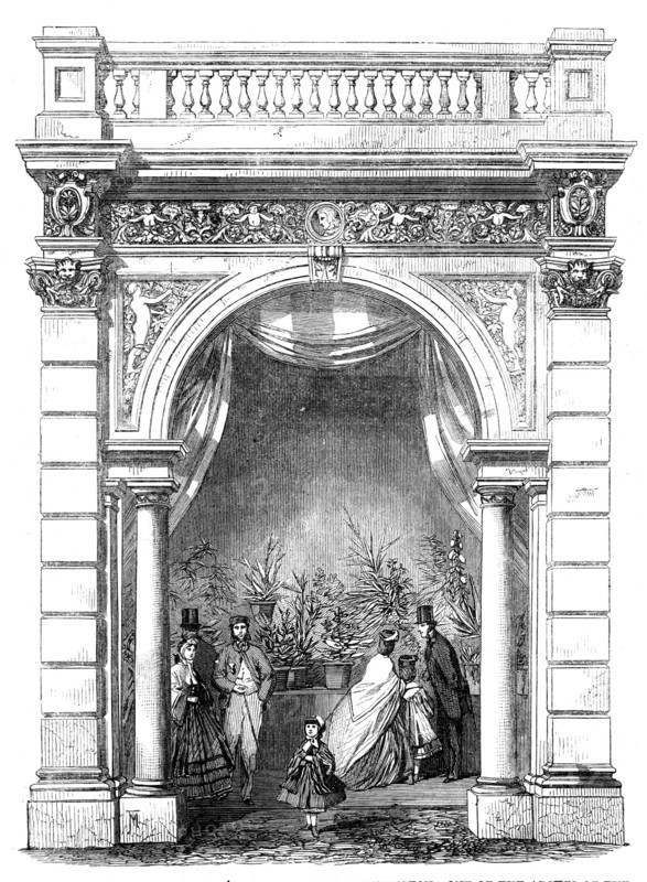 Royal Horticultural Society's Gardens, South Kensington: one of the arches of the Northern..., 1861. Creator: Unknown.