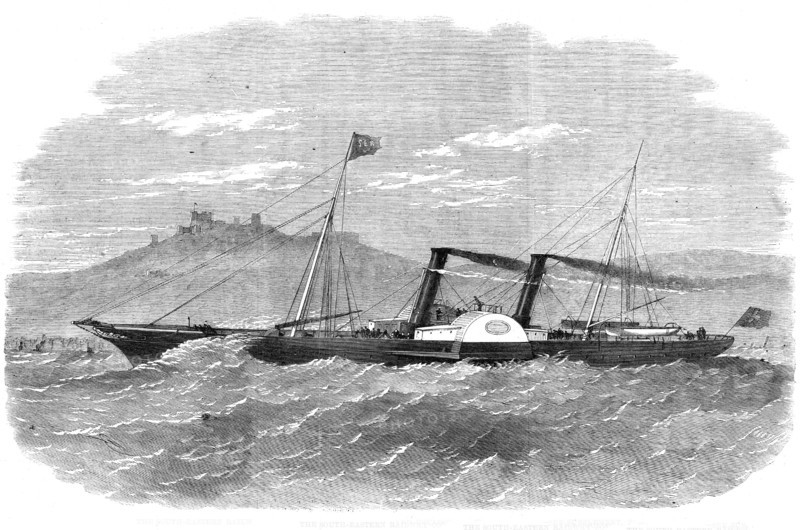The South-Eastern Railway Company's New Folkestone and Boulogne packet Victoria, 1861. Creator: Smyth.