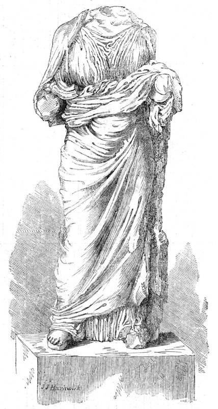 Remains of supposed statue of Artemisia, 1861. Creators: John Jessop Hardwick, Unknown.