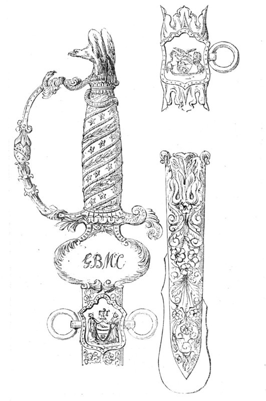 Sword of Honour presented to General M'Clellan by the City of Philadelphia, 1861. Creator: Unknown.