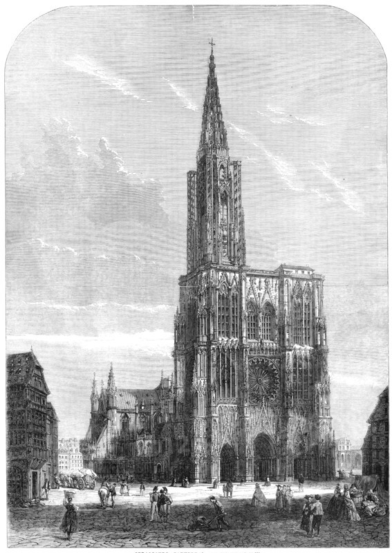 Strasbourg Cathedral, 1861. Creator: George L Butlin.