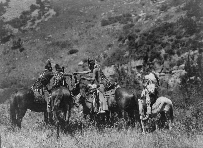 A swap, c1905. Creator: Edward Sheriff Curtis.