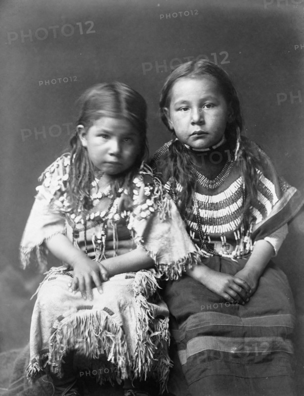 Bull Shoe's children, c1910. Creator: Edward Sheriff Curtis.
