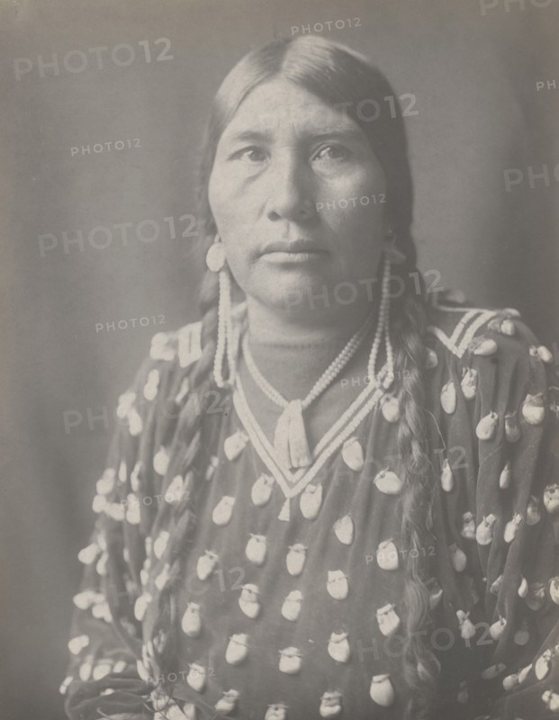 Her Horse Kills, 1908. Creator: Edward Sheriff Curtis.