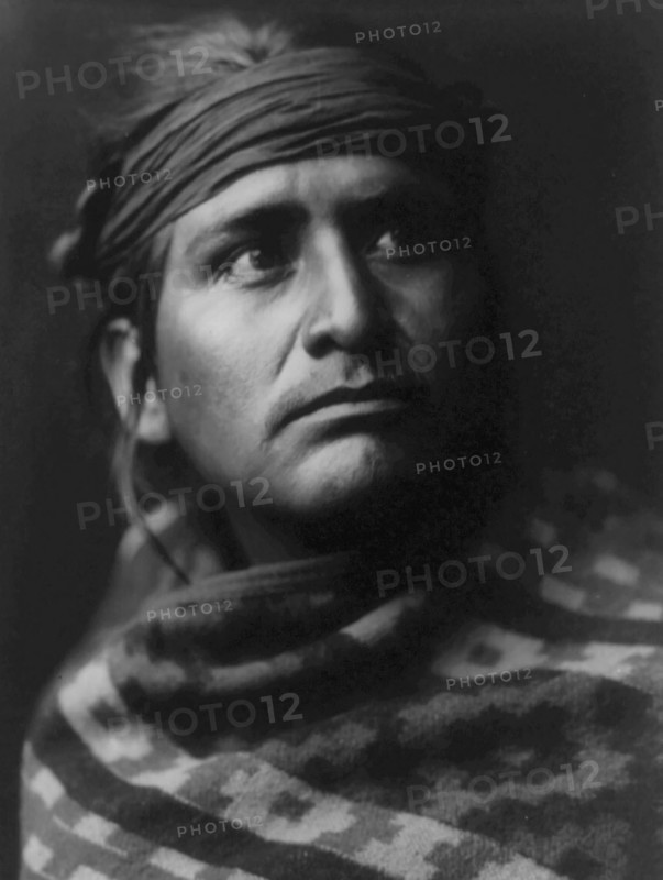 A chief of the desert-Navaho, c1904. Creator: Edward Sheriff Curtis.