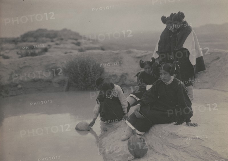 Hopi water girls, c1906. Creator: Edward Sheriff Curtis.