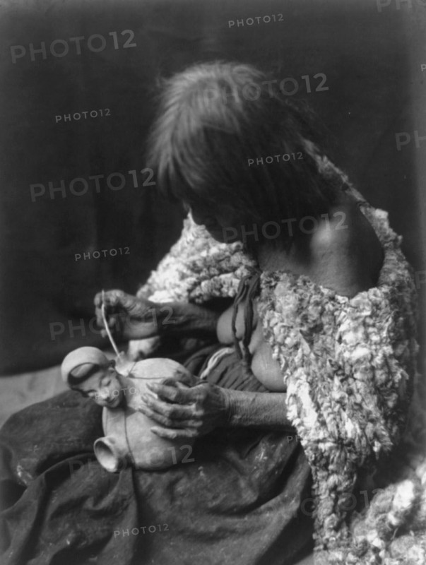 The Mohave potter, c1907. Creator: Edward Sheriff Curtis.