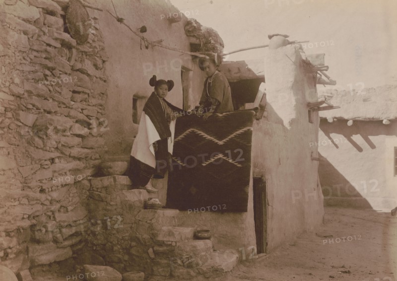 Tewa girls, c1900. Creator: Edward Sheriff Curtis.