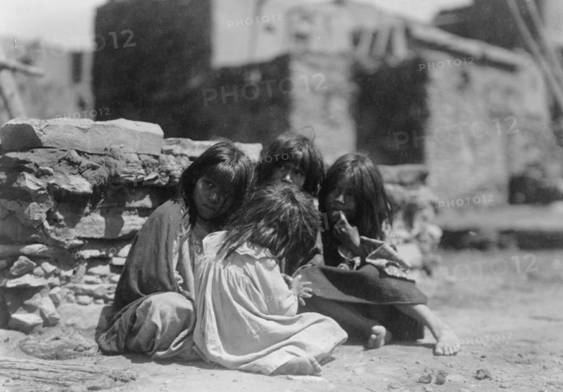 Hopi children, c1905. Creator: Edward Sheriff Curtis.