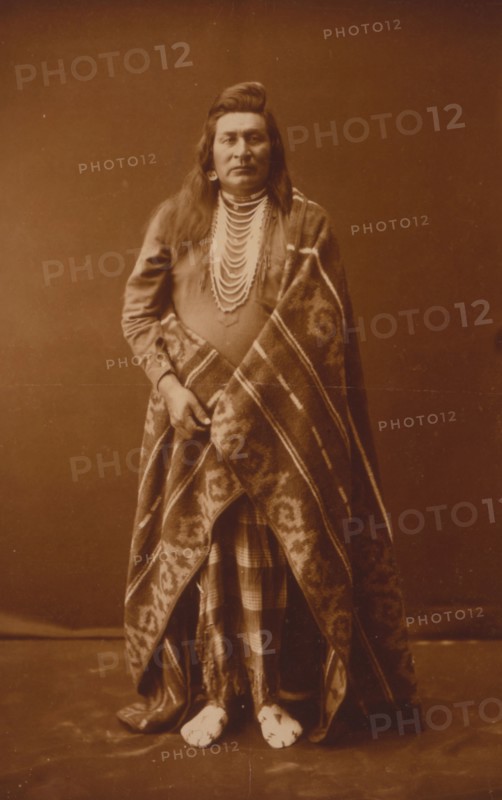 Nez Percé man, c1899. Creator: Edward Sheriff Curtis.