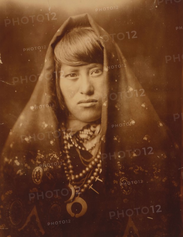 An Acoma woman, c1905. Creator: Edward Sheriff Curtis.