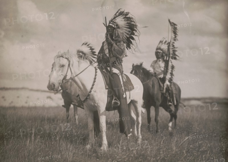 Sioux chiefs, c1905. Creator: Edward Sheriff Curtis.