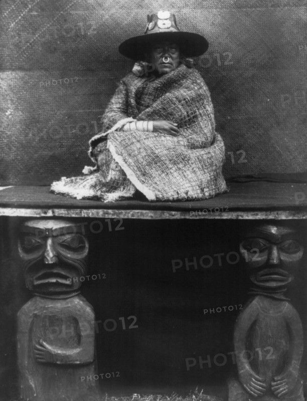 The chief's daughter, 1910 Creator: Edward Sheriff Curtis.