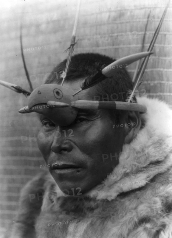 Maskette-Nunivak, c1929. Creator: Edward Sheriff Curtis.